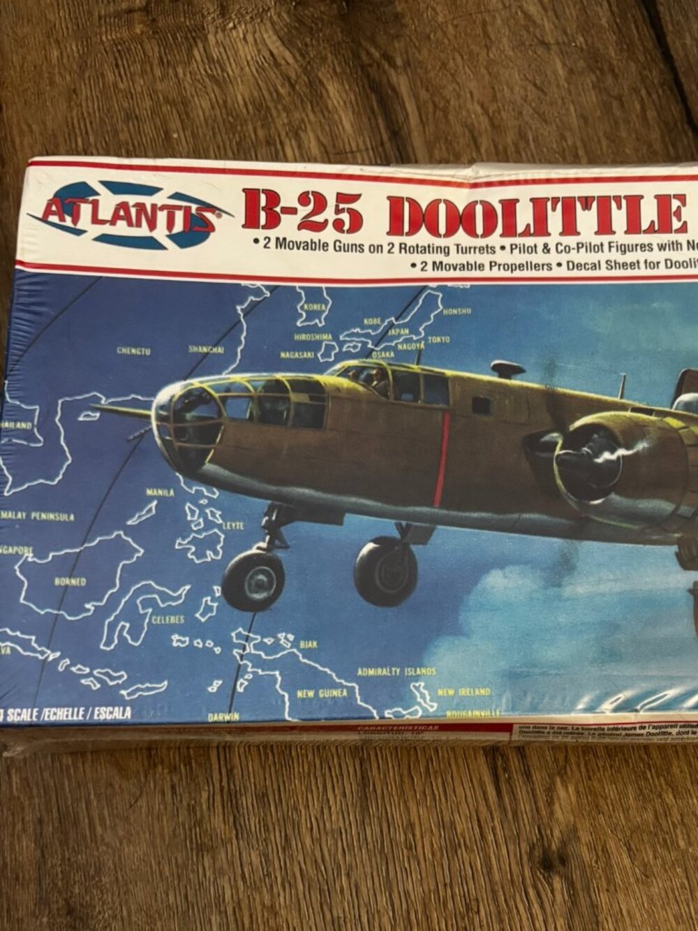 Atlantis Model Kit B-25 Doolittle Raider Plane Factory Sealed 1:64
